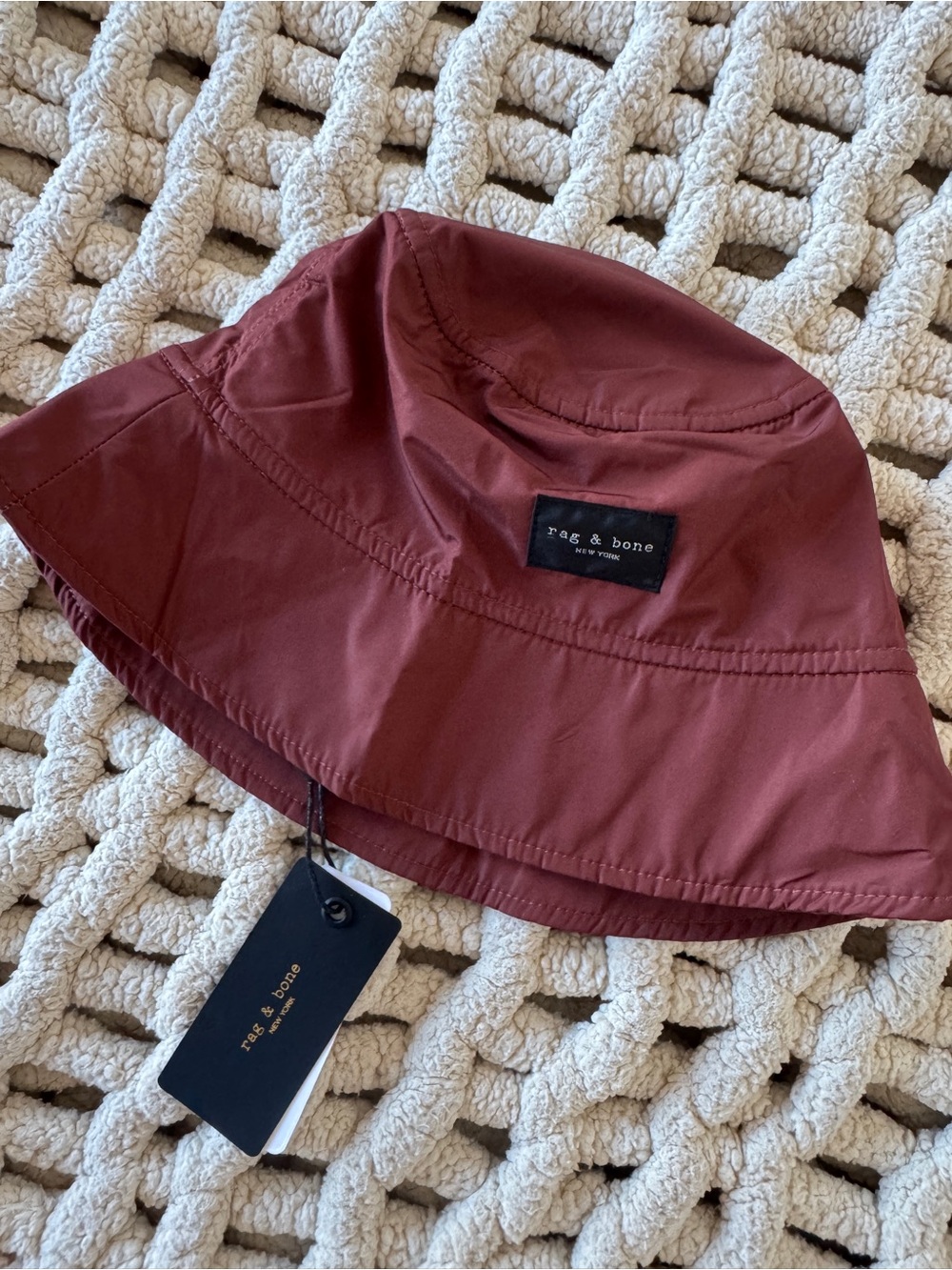 rag & bone Wine Red Bucket Hat - NWT
